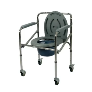 Silla Sanitaria Con Ruedas Cromado