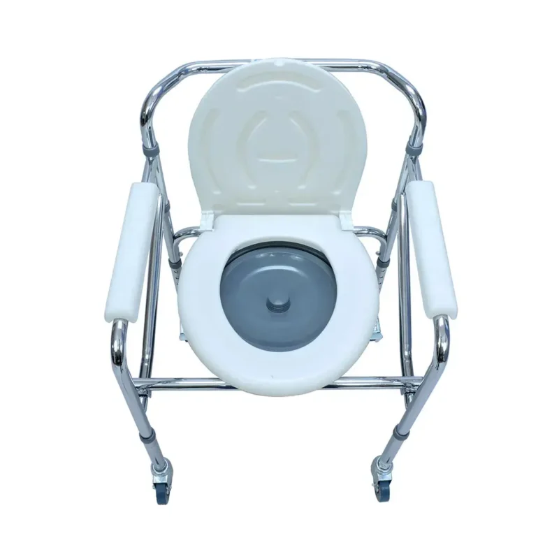 Silla Sanitaria Con Ruedas Cromado