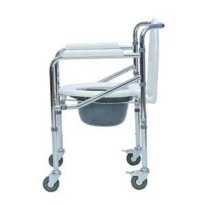 Silla Sanitaria Con Ruedas Cromado