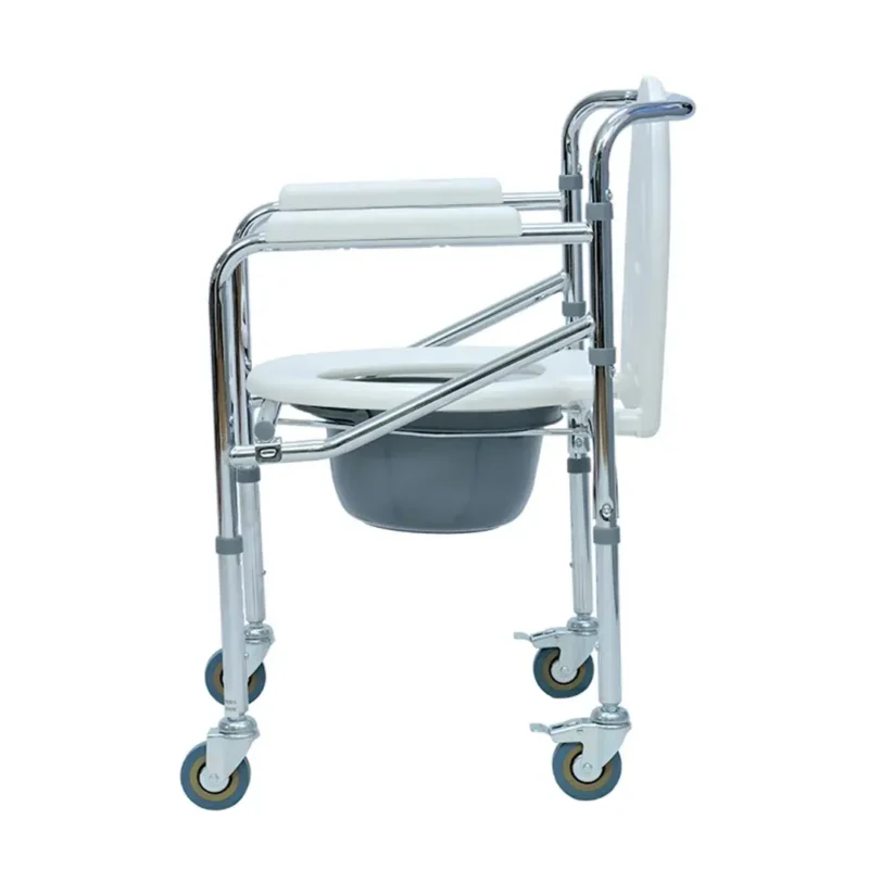 Silla Sanitaria Con Ruedas Cromado
