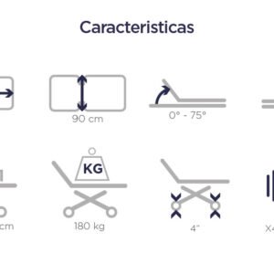 Cama Hospitalaria Eléctrica 5 Funciones Tipo UCI