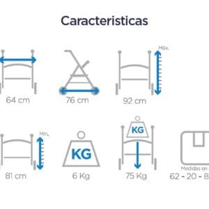 Caminador Rollator 4 Ruedas Con Silla