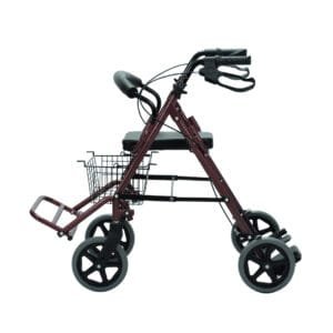 Caminador Rollator 4 Ruedas Con Canastilla y Calapies