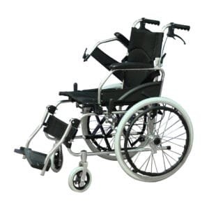 Silla De Ruedas En Aluminio Espaldar Abatible