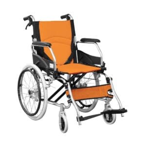 Silla De Ruedas En Aluminio Espaldar Abatible