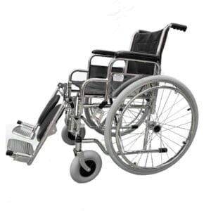 Silla de Ruedas En Acero Con Apoya Pies Elevables